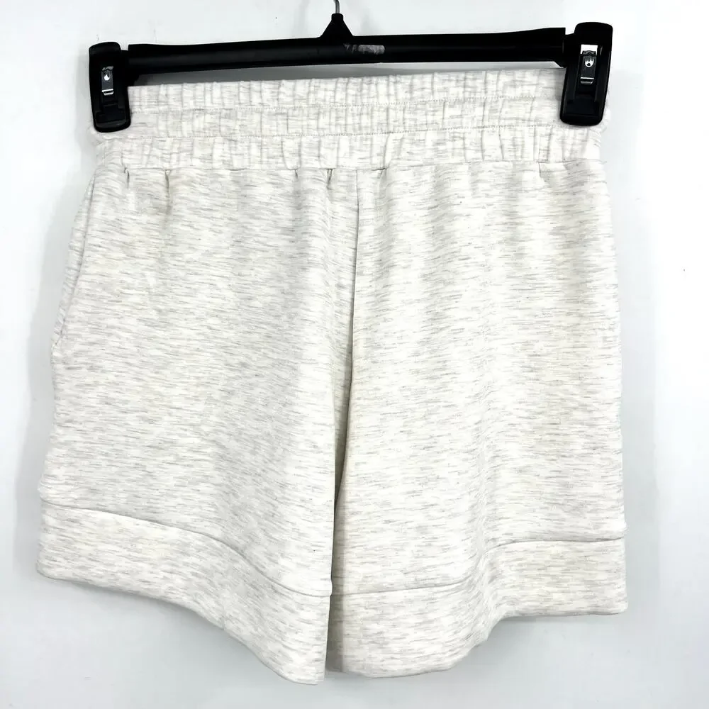 VARLEY Women's Atrium High Rise Shorts XS Ivory Marl 4.5" Inseam DoubleSoft NWT - Picture 6 of 12